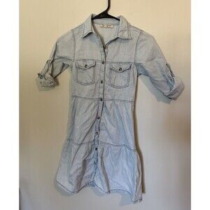 Speed Limit MPH — Girl’s Size 8 — Light Denim Shirt Dress